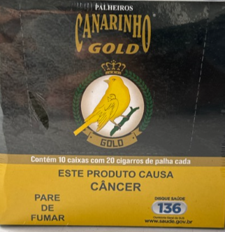 Palheiro Canarinho Gold 20 Und Caixa 10 Maços